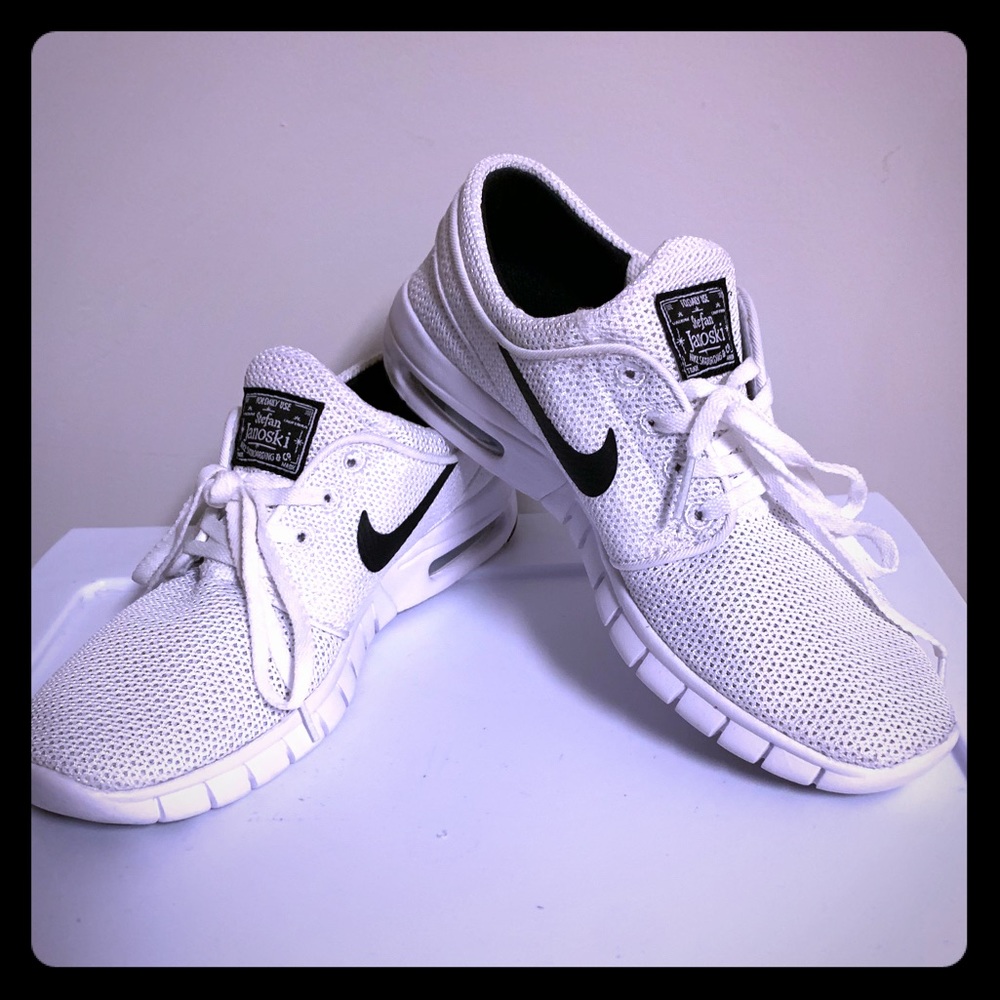All White Mesh Stefan Janoski Air Max Nike SB